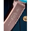 Нож складной MicroTech MCT1602TQ Socom Elite, Black Part Serrated Turquoise Handle