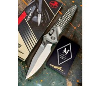 Нож складной MicroTech MCT160RL10FRSMS3 Socom Ram-Lock Marfione Select, StoneWash Blade, Frag Titanium Handle