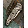 Нож складной MicroTech MCT160RL10FRSMS3 Socom Ram-Lock Marfione Select, StoneWash Blade, Frag Titanium Handle