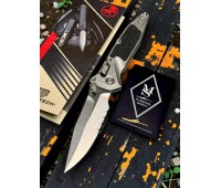 Нож складной MicroTech MCT160RL11SMS3 Socom Ram-Lok Marfione Select, PartSerrated StoneWash Blade, Titanium Inlay Handle