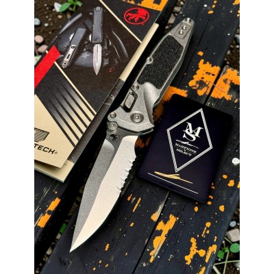 Нож складной MicroTech MCT160RL11SMS3 Socom Ram-Lok Marfione Select, PartSerrated StoneWash Blade, Titanium Inlay Handle