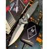 Нож складной MicroTech MCT160RLS10SMS4 Ram-Lok Marfione Select, StoneWash Blade, Titanium Handle
