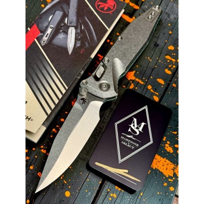 Нож складной MicroTech MCT160RLS10SMS4 Ram-Lok Marfione Select, StoneWash Blade, Titanium Handle