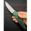 Нож складной MicroTech MCT16110APEG Socom Elite, Apocalyptic Blade, Emerald Green Handle