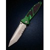 Нож складной MicroTech MCT16111APEG Socom Elite, Apocalyptic Serrated Blade, Emerald Green Handle