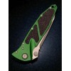 Нож складной MicroTech MCT16111APEG Socom Elite, Apocalyptic Serrated Blade, Emerald Green Handle