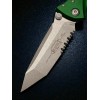 Нож складной MicroTech MCT16111APEG Socom Elite, Apocalyptic Serrated Blade, Emerald Green Handle