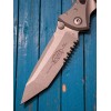Нож складной MicroTech MCT16111APNC Socom Elite, Apocalyptic Part Serrated Blade, Natural Clear Handle