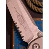 Нож складной MicroTech MCT16111APNC Socom Elite, Apocalyptic Part Serrated Blade, Natural Clear Handle