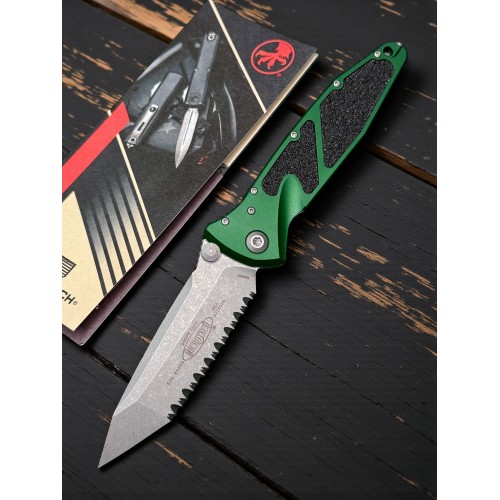 Нож складной MicroTech MCT16112APEG Socom Elite, Apocalyptic Serrated Blade, Emerald Green Handle Нож складной MicroTech MCT16112APEG Socom Elite, Apocalyptic Serrated Blade, Emerald Green Handle