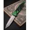 Нож складной MicroTech MCT16112APEG Socom Elite, Apocalyptic Serrated Blade, Emerald Green Handle