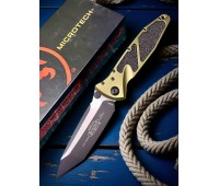 Нож складной MicroTech MCT1611OD Socom Elite, Black Blade, OD Green Handle