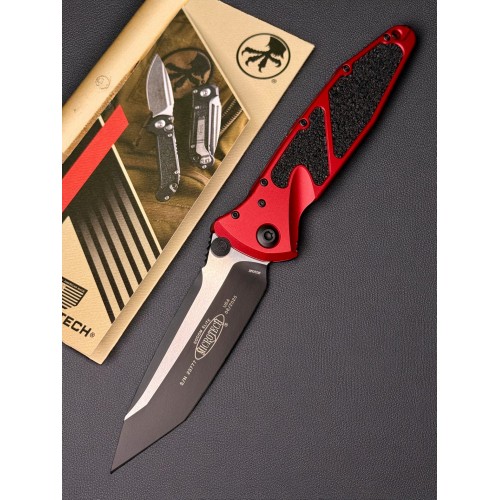 Нож складной MicroTech MCT1611RD Socom Elite, Black Blade, Red Handle