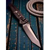Нож складной MicroTech MCT1612T Socom Elite, Part Serrated Black Blade, Black Handle