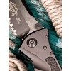 Нож складной MicroTech MCT1612T Socom Elite, Part Serrated Black Blade, Black Handle