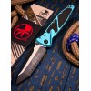 Нож складной MicroTech MCT1613TQ Socom Elite, Black Serrated Blade, Turquoise Handle