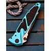 Нож складной MicroTech MCT1613TQ Socom Elite, Black Serrated Blade, Turquoise Handle