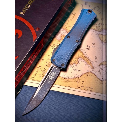 Нож складной MicroTech MCT1703M1WBL Hera II, Weathered Blue