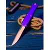 Нож складной MicroTech MCT1705M10PU Hera II Mini, M390 Recurve StoneWash Blade, Purple Handle