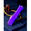 Нож складной MicroTech MCT1705M10PU Hera II Mini, M390 Recurve StoneWash Blade, Purple Handle