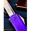 Нож складной MicroTech MCT1705M10PU Hera II Mini, M390 Recurve StoneWash Blade, Purple Handle