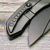 Нож складной MicroTech MCT190C2DLC Anax, DLC Part Serrated Blade, Titanium Carbon Handle