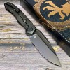 Нож складной MicroTech MCT190C2DLC Anax, DLC Part Serrated Blade, Titanium Carbon Handle