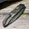 Нож складной MicroTech MCT190C2DLC Anax, DLC Part Serrated Blade, Titanium Carbon Handle