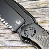 Нож складной MicroTech MCT190C2DLC Anax, DLC Part Serrated Blade, Titanium Carbon Handle