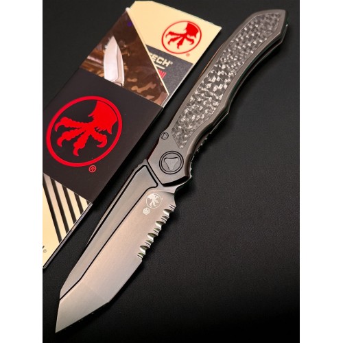 Нож складной MicroTech MCT191C2DLC Anax, DLC PartSerrated Blade