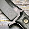 Нож MicroTech Borka Blades MCT2001DLCCFS SBK, M390 DLC Blade, Carbon Fiber Handle