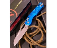 Нож складной MicroTech MCT21010APFRBL MSI, Apocalyptic Blade, Blue Aluminium Handle