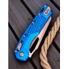 Нож складной MicroTech MCT21010APFRBL MSI, Apocalyptic Blade, Blue Aluminium Handle