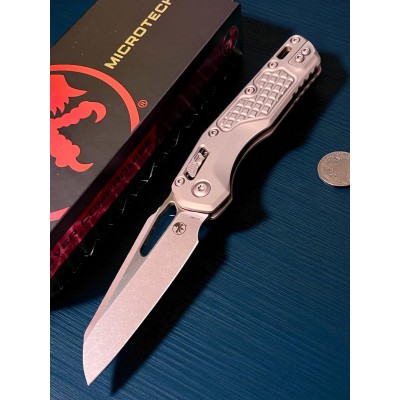 Нож складной MicroTech MCT21010APFRNC MSI, Apocalyptic Blade, Gray Aluminium Handle