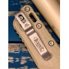 Нож складной MicroTech MCT21010FLGTTA MSI Ram-Lok, StoneWashed Blade, Tan Handle