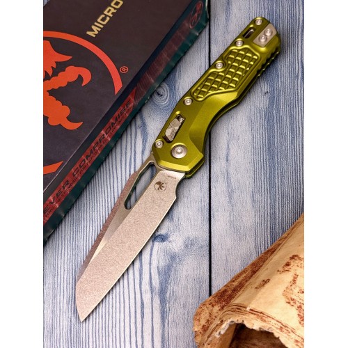 Нож складной MicroTech MCT21010FLOD MSI Ram-Lok, StoneWashed Blade, OD Green Handle