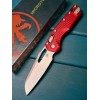 Нож складной MicroTech MCT21010FLRD MSI Ram-Lok, StoneWashed Blade, Red Aluminium Handle