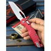 Нож складной MicroTech MCT21010FLRD MSI Ram-Lok, StoneWashed Blade, Red Aluminium Handle