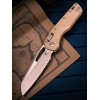 Нож складной MicroTech MCT21011APFLGTT MSI Ram-Lok, Part Serrated Apocalyptic Blade,Tan G10 Handle