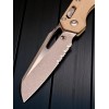 Нож складной MicroTech MCT21011APFLGTT MSI Ram-Lok, Part Serrated Apocalyptic Blade,Tan G10 Handle