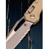 Нож складной MicroTech MCT21011APFLGTT MSI Ram-Lok, Part Serrated Apocalyptic Blade,Tan G10 Handle