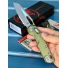Нож складной MicroTech MCT21011APFLOD MSI Ram-Lok, Part Serrated Apocalyptic Blade, OD Green Handle