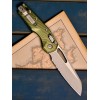 Нож складной MicroTech MCT21011APFLOD MSI Ram-Lok, Part Serrated Apocalyptic Blade, OD Green Handle