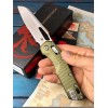 Нож складной MicroTech MCT21011FLOD MSI Ram-Lok, Part Serrated StoneWashed Blade, OD Green Handle