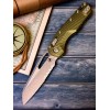 Нож складной MicroTech MCT21011FLOD MSI Ram-Lok, Part Serrated StoneWashed Blade, OD Green Handle