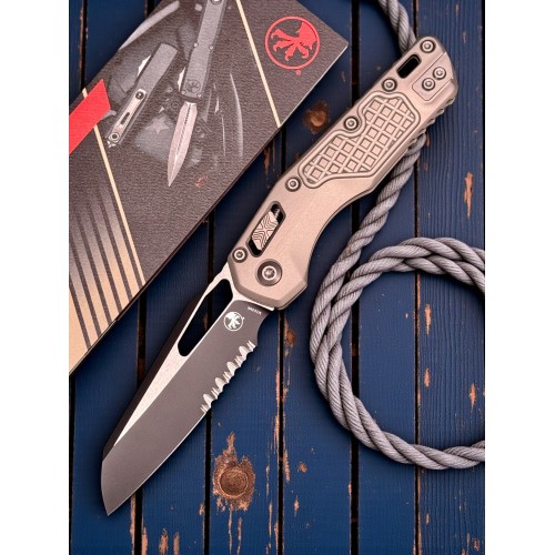 Нож складной MicroTech MCT2102FRNC MSI Ram-Lok, Black PartSerrated Blade, Natural Clear Handle Нож складной MicroTech MCT2102FRNC MSI Ram-Lok, Black PartSerrated Blade, Natural Clear Handle