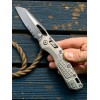 Нож складной MicroTech MCT2102FRNC MSI Ram-Lok, Black PartSerrated Blade, Natural Clear Handle