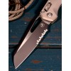Нож складной MicroTech MCT2102FRNC MSI Ram-Lok, Black PartSerrated Blade, Natural Clear Handle