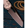 Нож складной MicroTech MCT2102FRNC MSI Ram-Lok, Black PartSerrated Blade, Natural Clear Handle