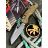 Нож складной MicroTech MCT210T10APPMDE MSI Ram-Lok, Apocalyptic Blade, Dark Earth Handle